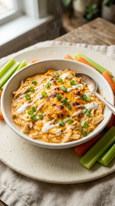 5-Ingredient Crockpot Buffalo Chicken Dip
