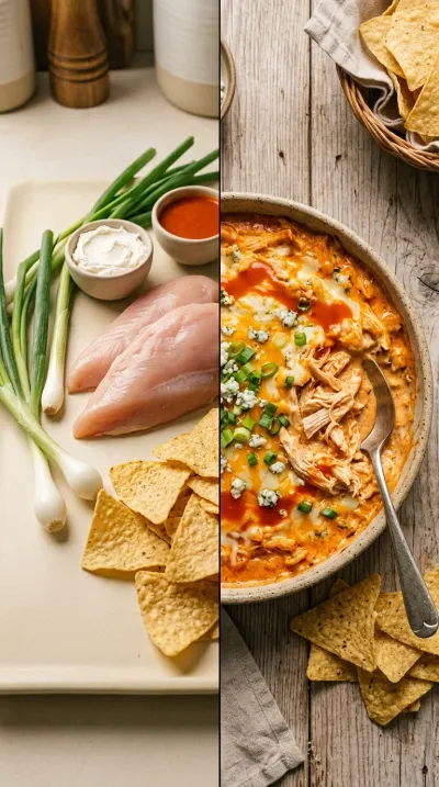 Buffalo Chicken Dip – Easy Crock Pot Recipe - ready to serve