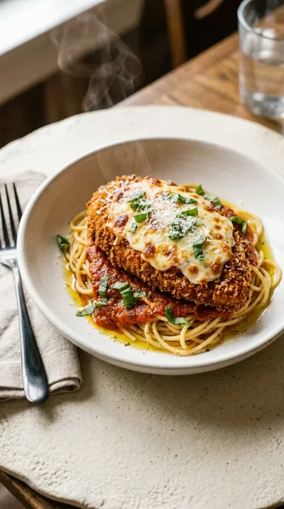 Crispy Chicken Parmesan (Restaurant Style)