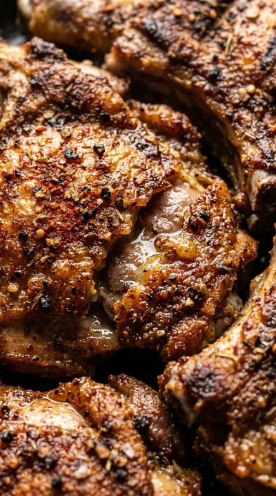 Crispy Air Fryer Chicken Thighs - ingredients preparation