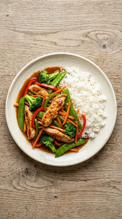 Easy Chicken Stir Fry With Vegetables - cooking process