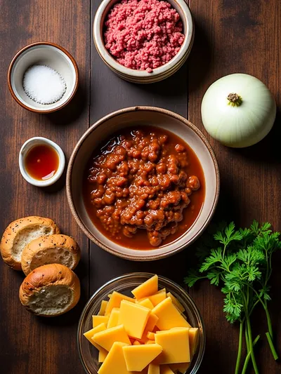 French Onion Beef Sloppy Joes – Easy Weeknight Dinner - ingredients preparation