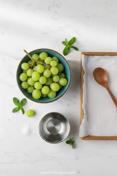 Frozen Grapes – Quick & Simple Snack - cooking process