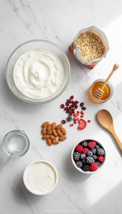Frozen Yogurt Granola Cups - cooking process