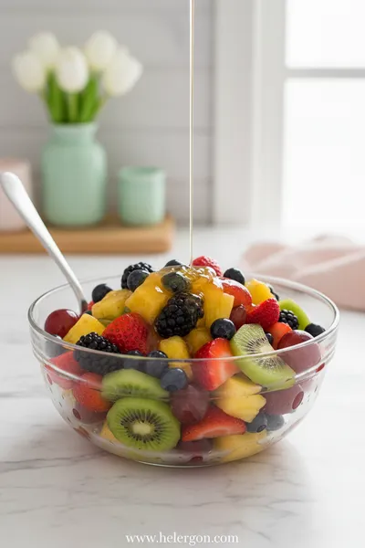 Fruit Salad With Honey Lime Dressing