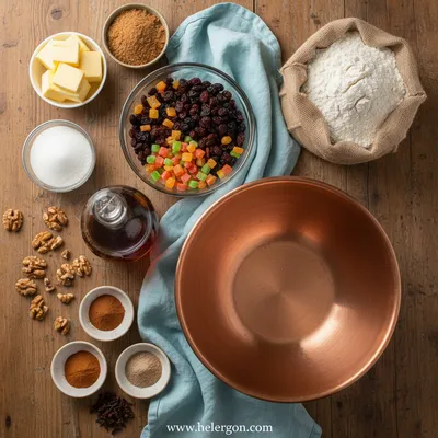 Moist Traditional Fruitcake Recipe - cooking process