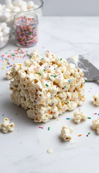 Funfetti Marshmallow Popcorn Treats – Easy Homemade Recipe