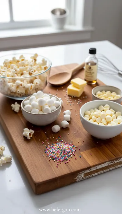 Funfetti Marshmallow Popcorn Treats – Easy Homemade Recipe - cooking process