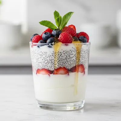 Greek Yogurt Chia Pudding – 240 Calories, 20g Protein
