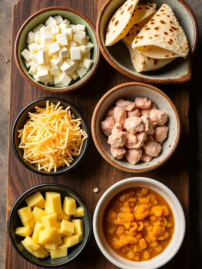 Grilled Cheese Burrito – Easy Comfort Food - ingredients preparation