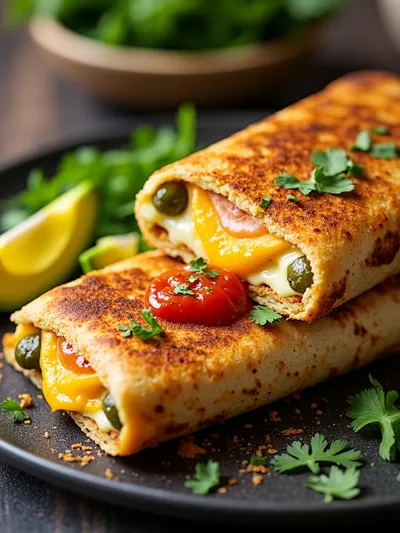 Grilled Cheese Burrito – Easy Comfort Food - cooking process