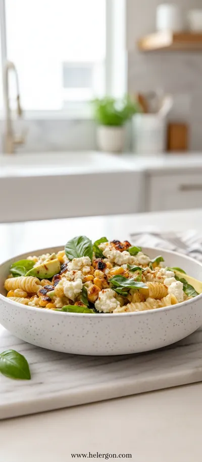 Healthy Street Corn Pasta Salad
