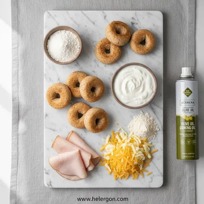 High-Protein Bagel Bites – Quick 15-Minute Snack - cooking process