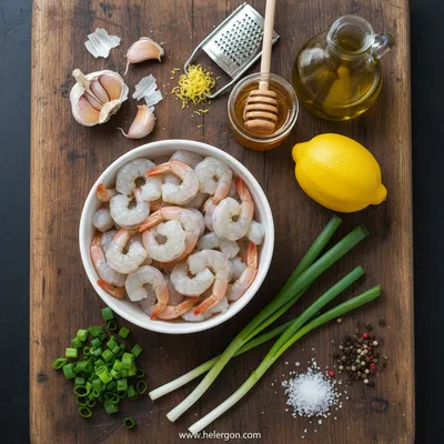 High-Protein Honey Garlic Shrimp - cooking process