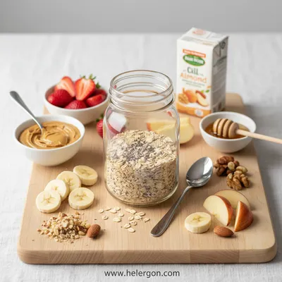 High-Protein Overnight Oats Recipe - cooking process