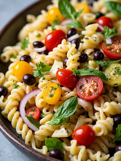 Easy High Protein Pasta Salad