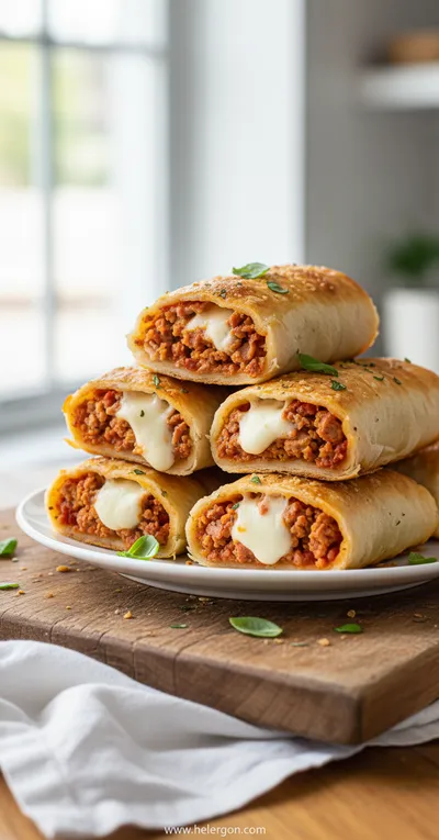 High Protein Turkey Pizza Rolls