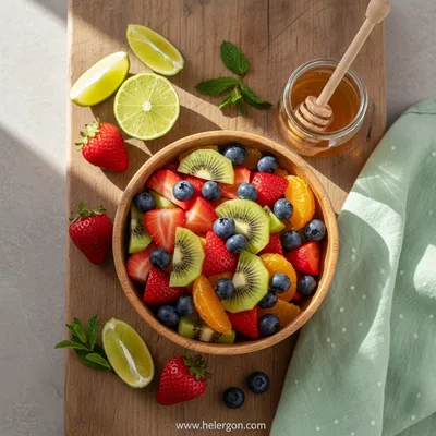 Honey Lime Fruit Salad – Easy Paleo Recipe - cooking process