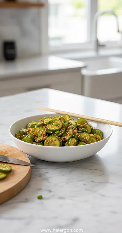 Korean Cucumber Salad – Easy Tik Tok Style