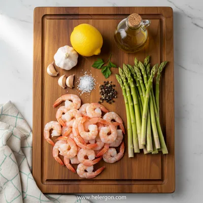 Lemon Garlic Shrimp and Asparagus – 20-Minute Dinner - cooking process