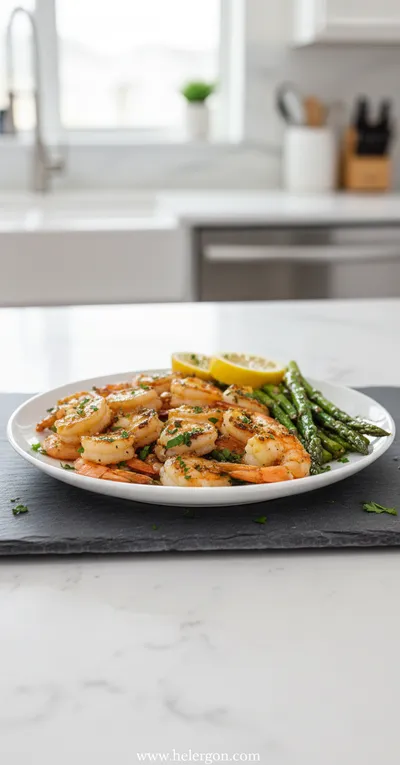 Lemon Garlic Shrimp and Asparagus – 20-Minute Dinner
