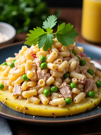 Classic Macaroni Hawaiian Salad Recipe - ready to serve