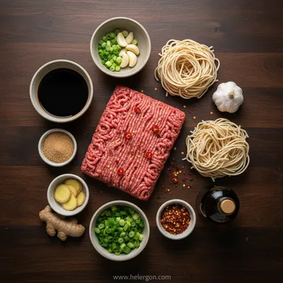 Mongolian Ground Beef Noodles – Easy Weeknight Dinner - cooking process