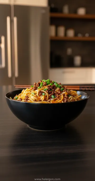 Mongolian Ground Beef Noodles – Easy Weeknight Dinner