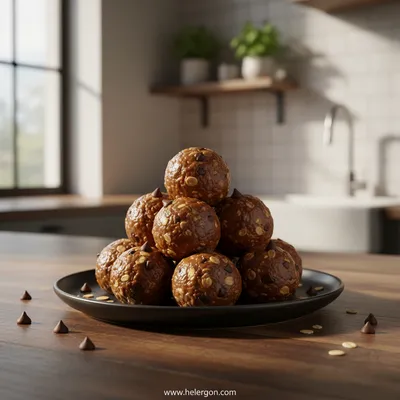 No-Bake Chocolate Peanut Butter Protein Balls