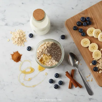Overnight Oats: Healthy Low-Calorie Breakfast - cooking process