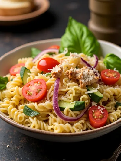 Pasta Salad With Chicken and Parmesan