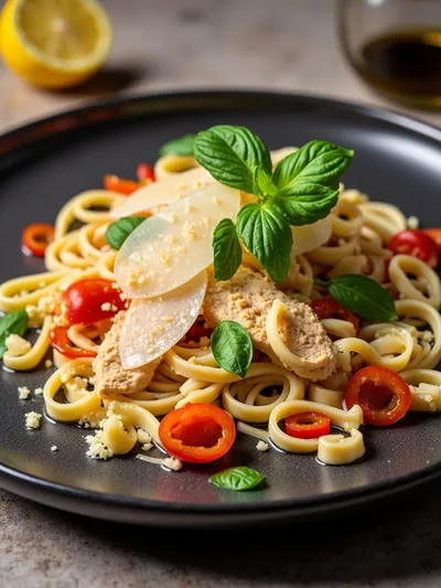 Pasta Salad With Chicken and Parmesan - cooking process