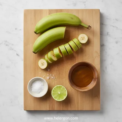 Crispy Patacones (Tostones) Recipe - cooking process