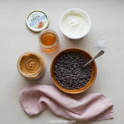 Peanut Butter Chocolate Greek Yogurt Bark - cooking process