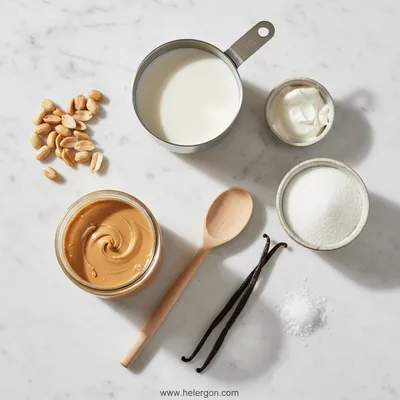 Peanut Butter Ice Cream in Ninja Creami - cooking process