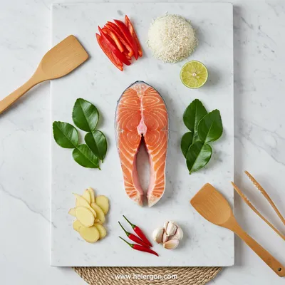 Salmon Coconut Curry – Easy Thai‑Inspired Weeknight Dinner - ingredients preparation
