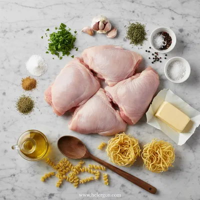 Savory One-Pan Chicken With Buttered Noodles - cooking process