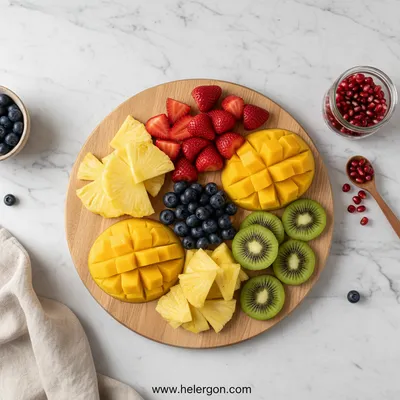 Secret Ingredient Fruit Salad - cooking process