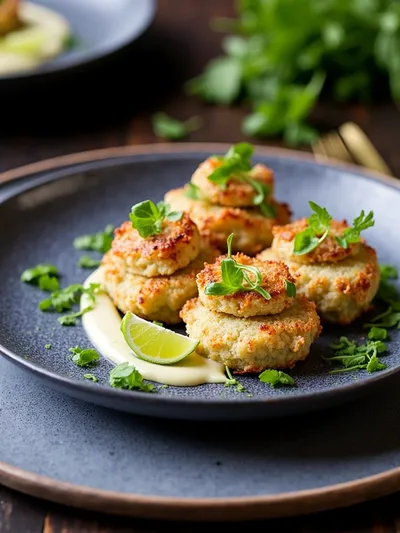 Shrimp Fritters With Lime Mayonnaise - cooking process