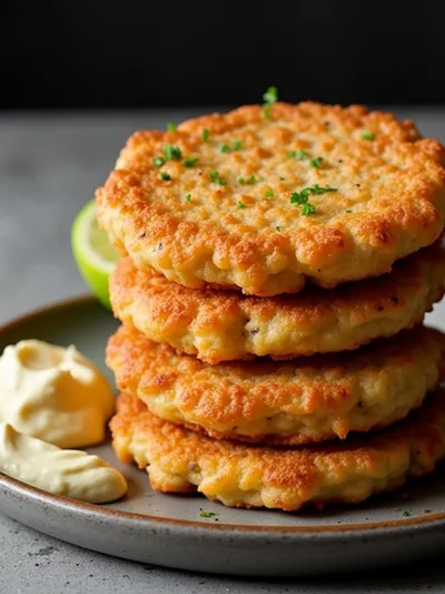 Shrimp Fritters With Lime Mayonnaise
