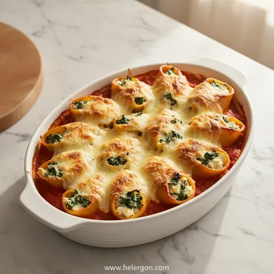 Spinach and Ricotta Stuffed Shells – Easy Veggie Dinner