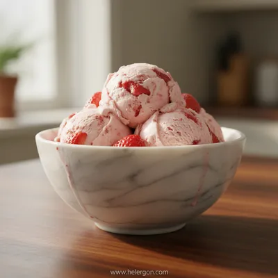Homemade Strawberry Ice Cream