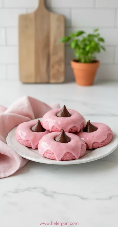 Strawberry Kiss Cookies – Soft, Pretty & Easy