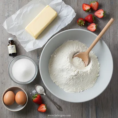 Strawberry Shortcake Bars – Easy Buttery Crust - cooking process