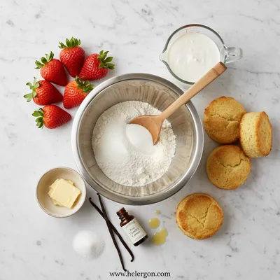 Strawberry Shortcake Ice Cream – Easy 55-Minute Recipe - cooking process