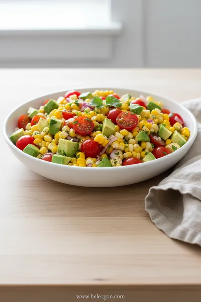Summer Corn Salad with Avocado