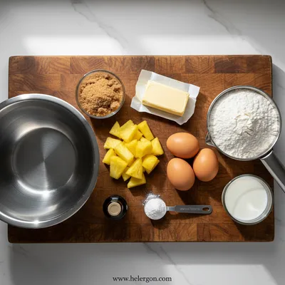 Upside Down Cake Pineapple Sugar Cookies - cooking process