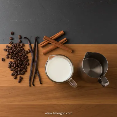 Vanilla Cinnamon Latte – Easy Home Coffee Recipe - cooking process