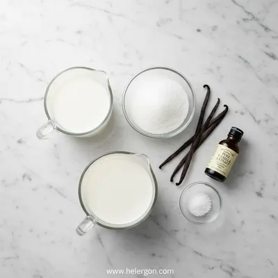 Homemade Vanilla Ice Cream – No‑Cook Recipe - ingredients preparation