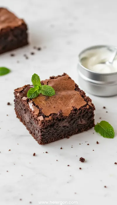 Zero Sugar Brownies with Greek Yogurt